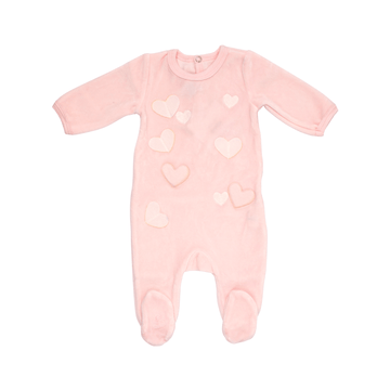 Pink Hearts In The Air Footie