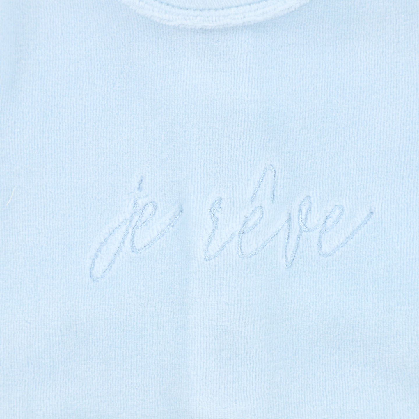 Powder Blue Velour Layette Set