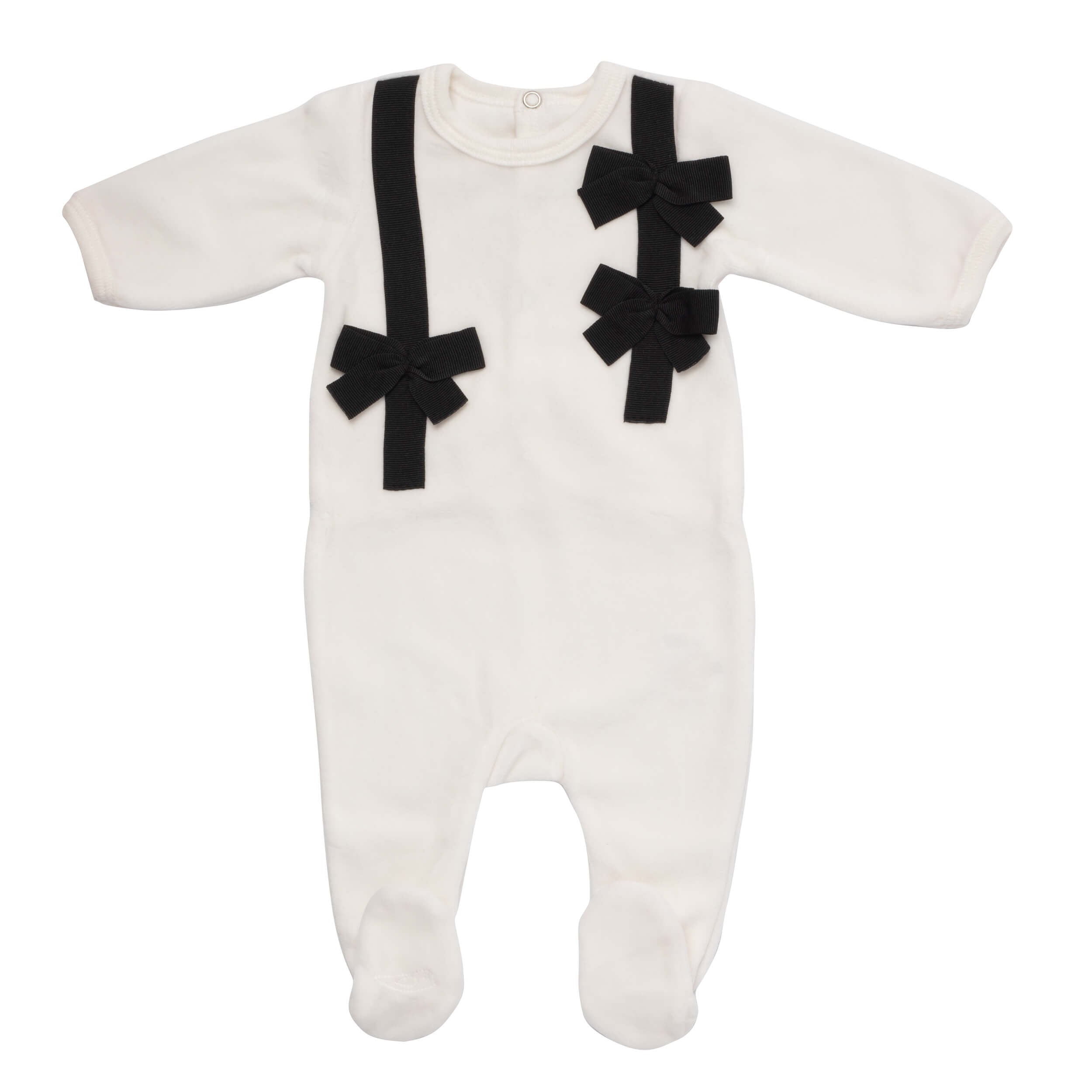 White Sweet Chic Bows Layette Set