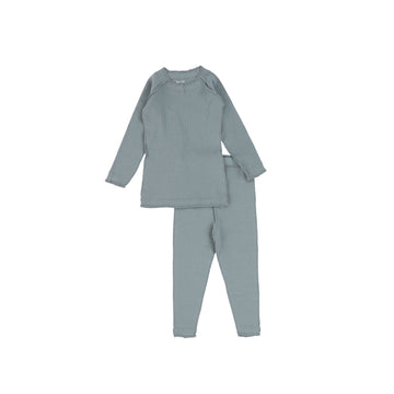 Seafoam Ribbed Pajamas