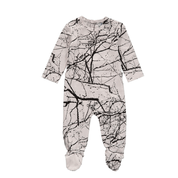 White Tree Footie and Beanie