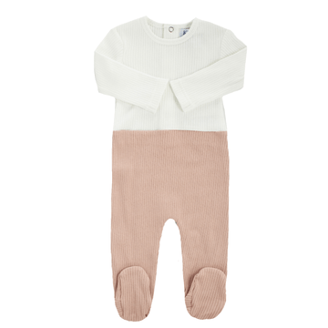 Blush Colorblock Footie