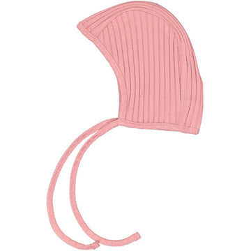 Rose Ribbed Bonnet