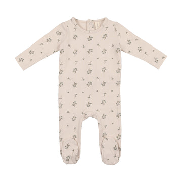 Blue Floral Signature Footie