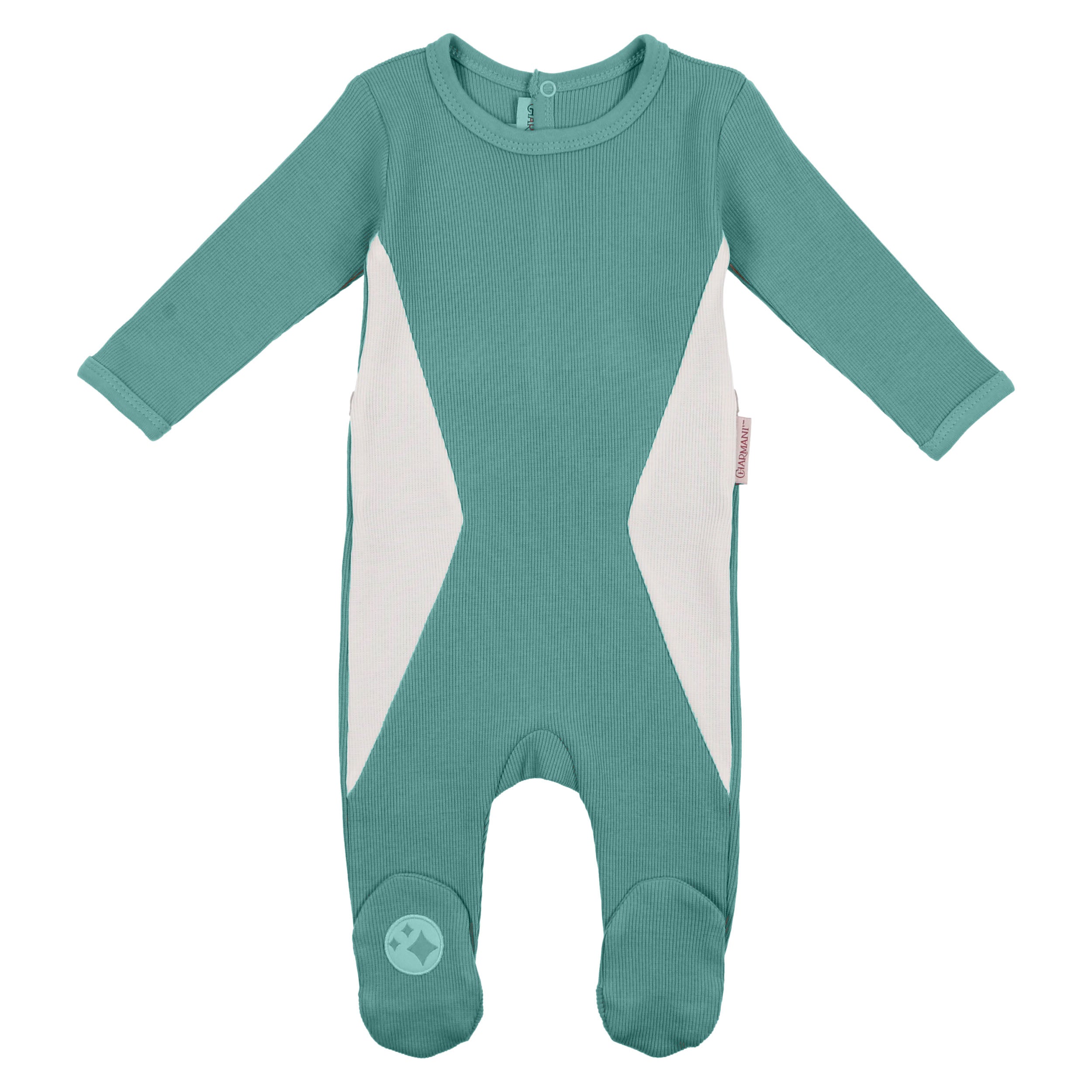 Teal Mosaic Footie
