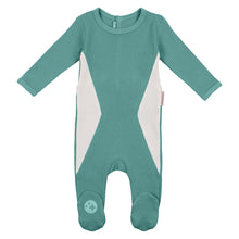 Teal Mosaic Footie