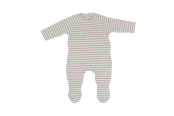 Blush Striped Footie