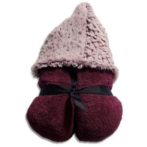 Purple Minky Hooded Towel