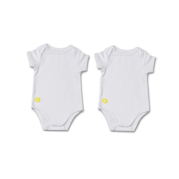 Baby Boy White Short Sleeve Onsie Set