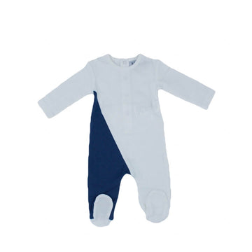 Blue Colorblock Footie