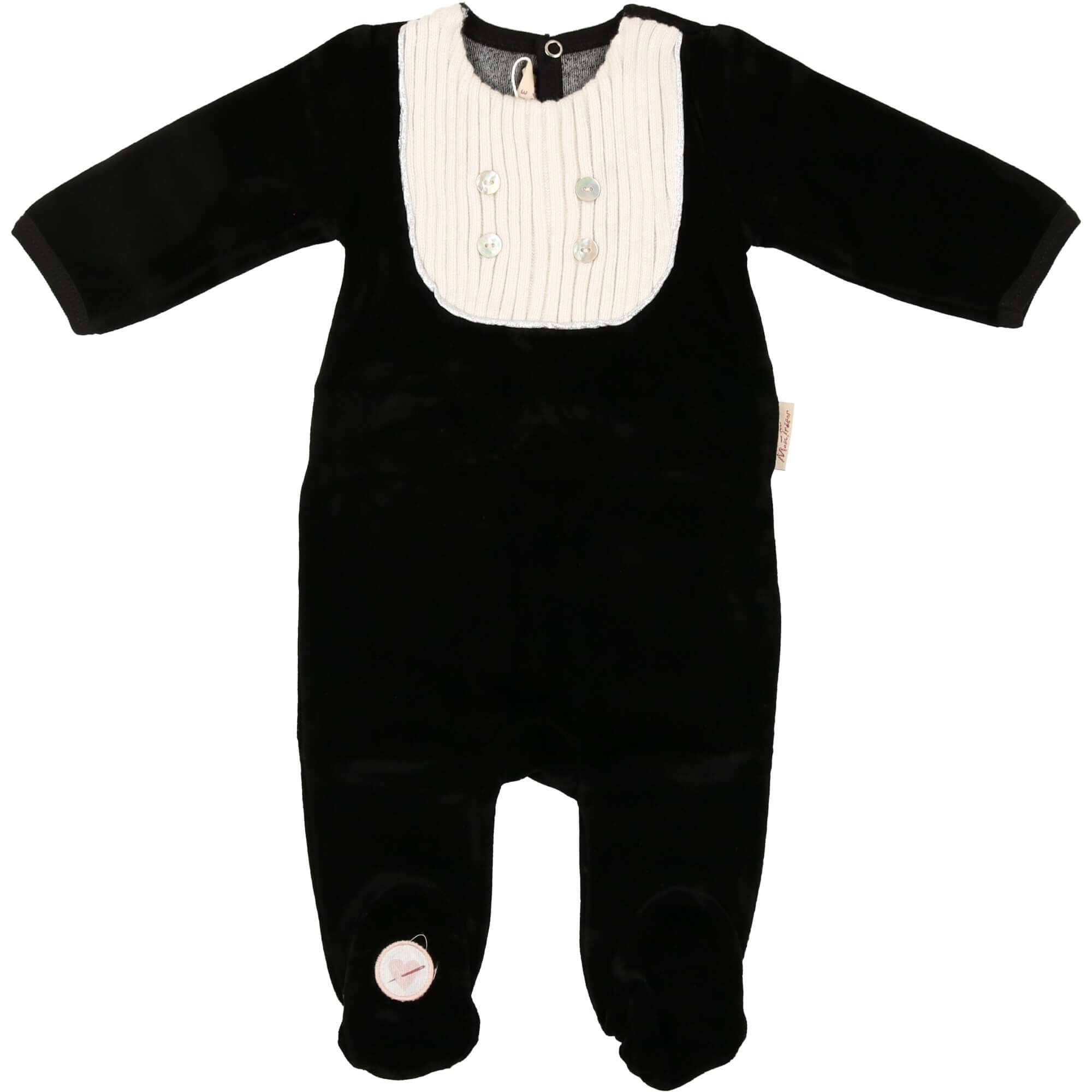 Black Euro Embellished Layette Set