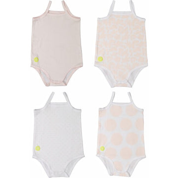 Baby Girl Sleeveless Onsie Set