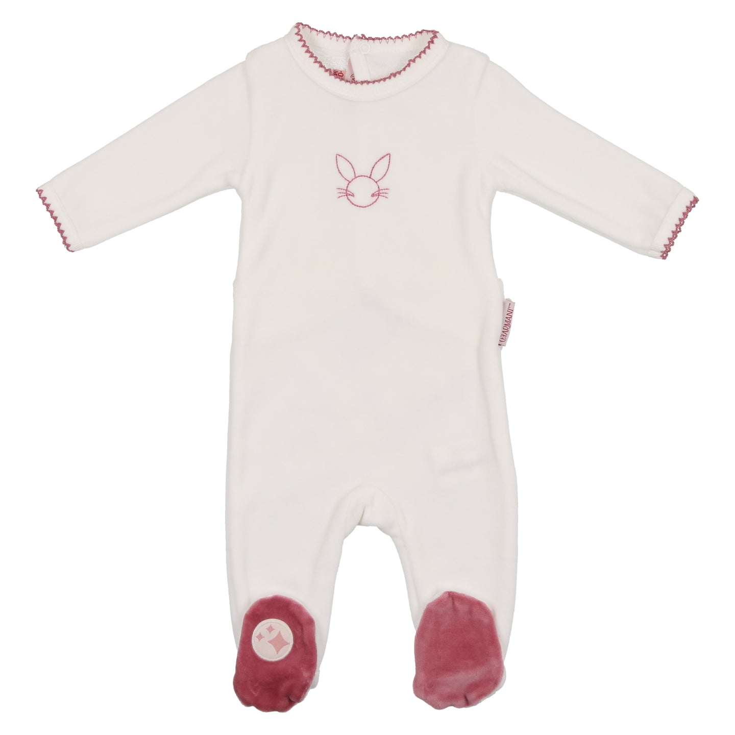 Ivory Rose Bunny Footie