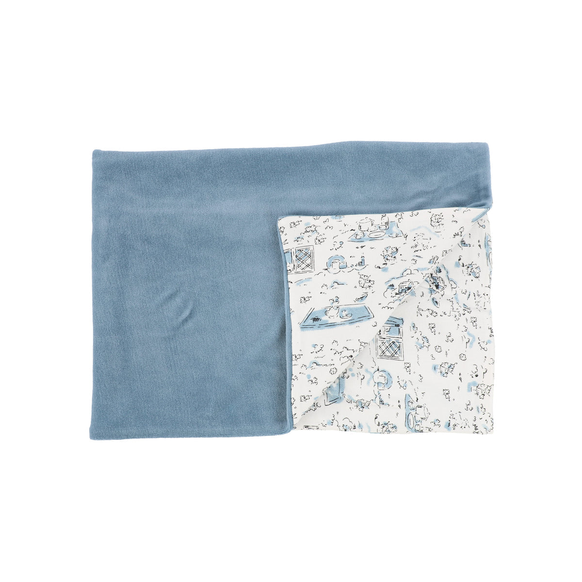 Blue Tea Party Layette Set