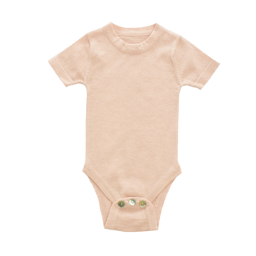 Pink Solid Knit Bodysuit