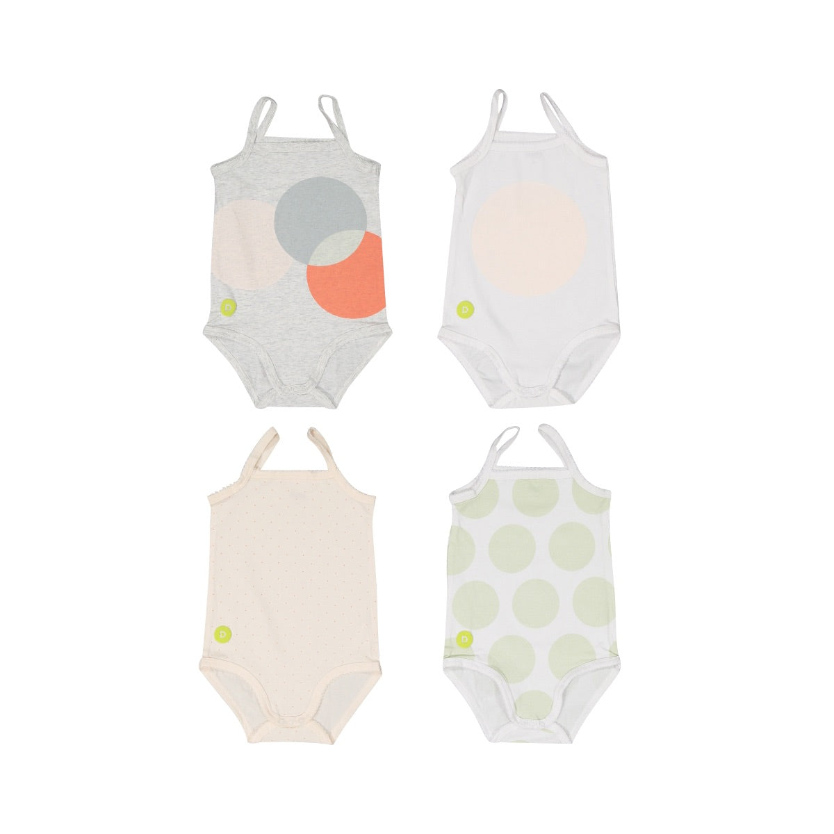 Baby Girl Sleeveless Onsie Set