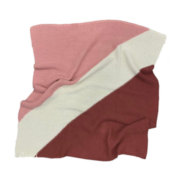 Pink Chunky Knit Blanket