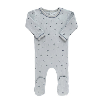 Blueberry Ribbed Footie