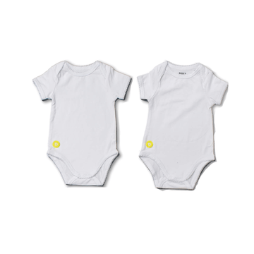 Baby Girl White Short Sleeve Onsie Set