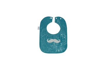 Sea Green Mustache Bib