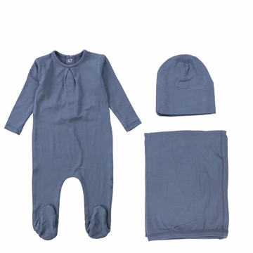 Ocean Navy Modal Layette Set