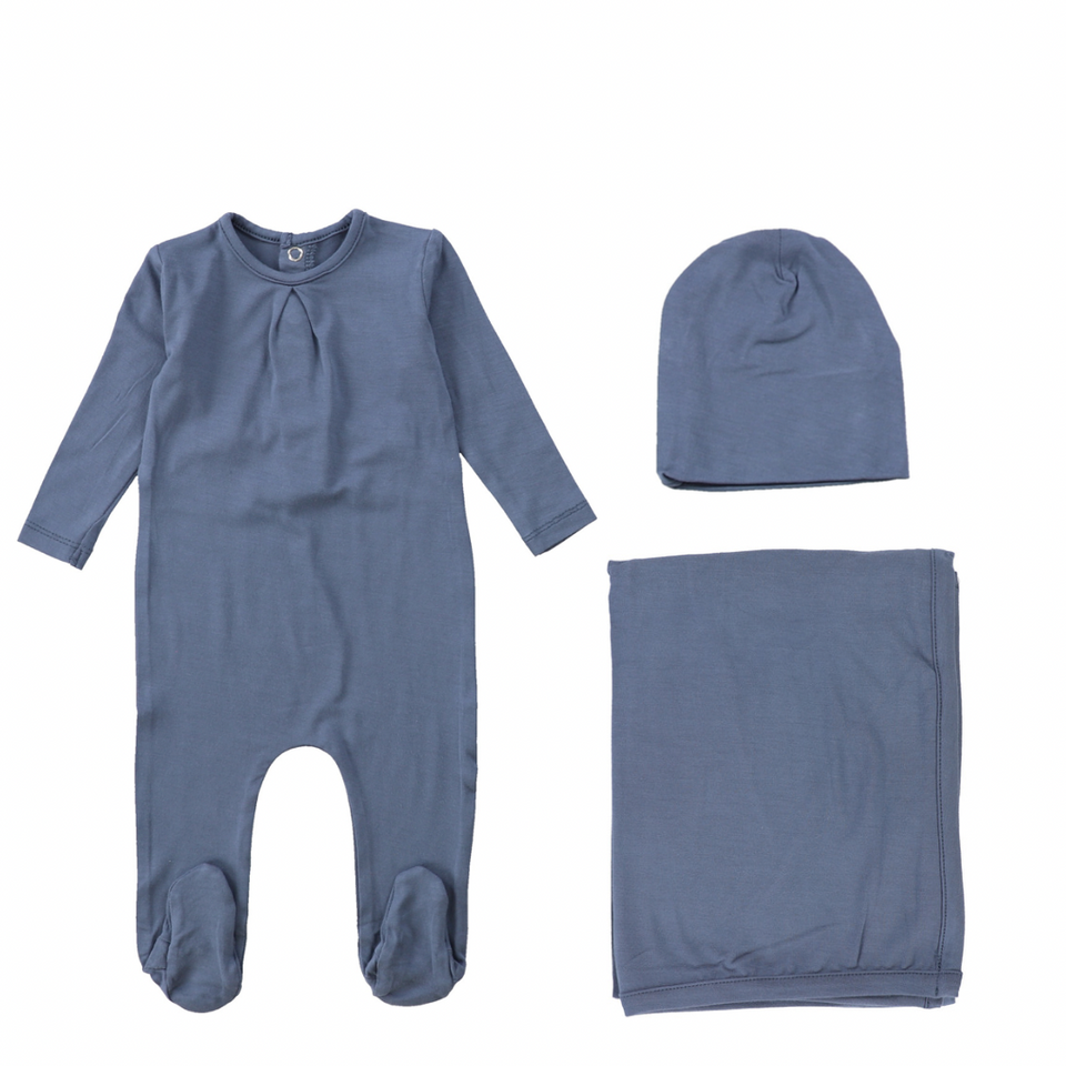 Ocean Navy Modal Layette Set