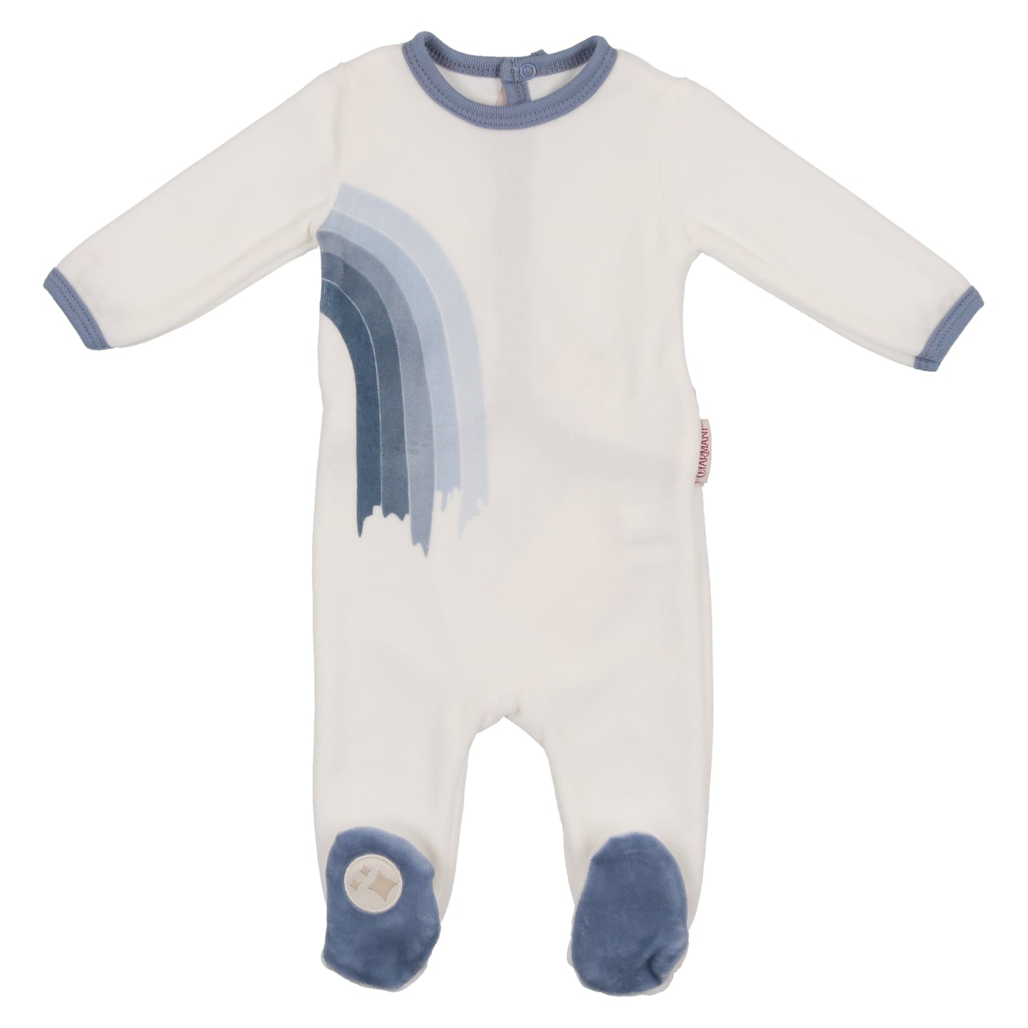 Ivory Blue Masterpiece Footie