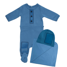 Blue What A Patch Layette Set