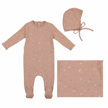 Rose Blush Floral Layette Set