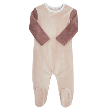 Pink Colorblock Footie