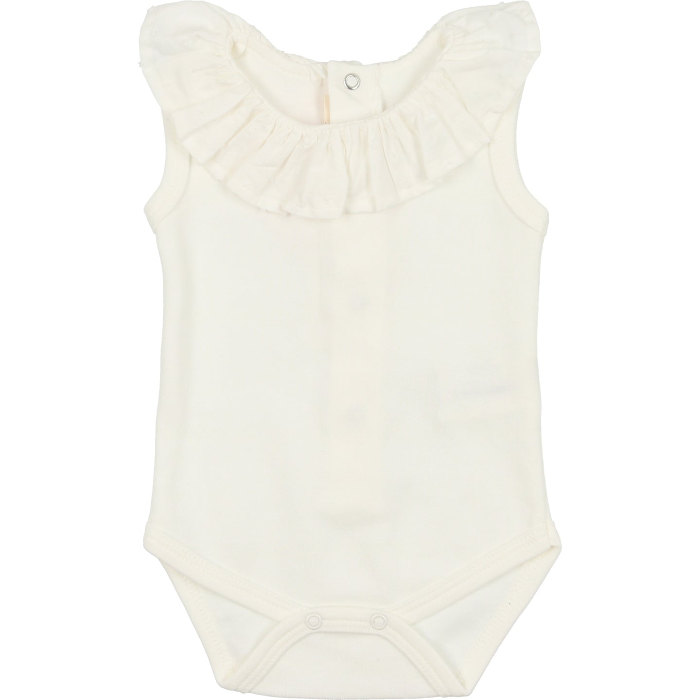 White Royal Ruffle Bodysuit