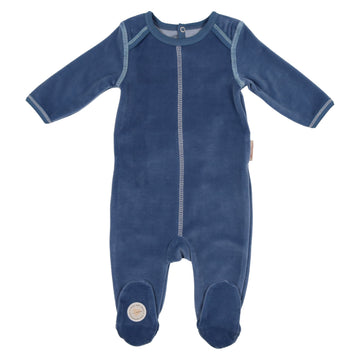 Blue Seam Detail Footie