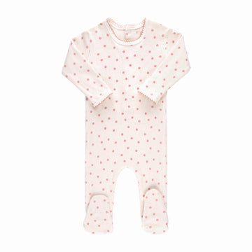 Ribbed Floral Footie