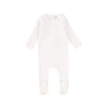 White In Full Bloom Footie