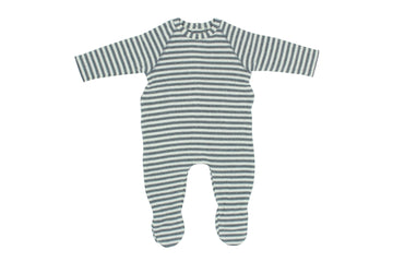 Grey Striped Footie