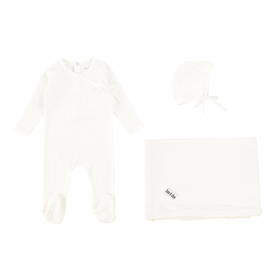 Ivory Wrap Layette Set