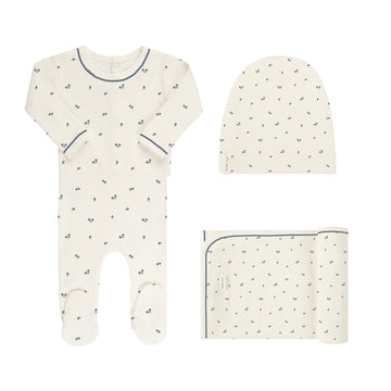 Ivory Blueberry Layette Set