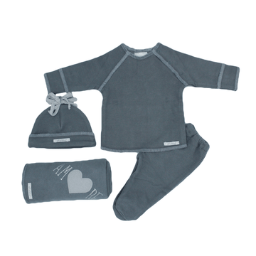4 Piece Grey Adore Baby Set