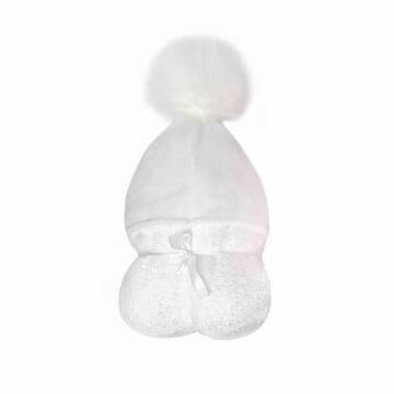 White Pom Pom Hooded Towel
