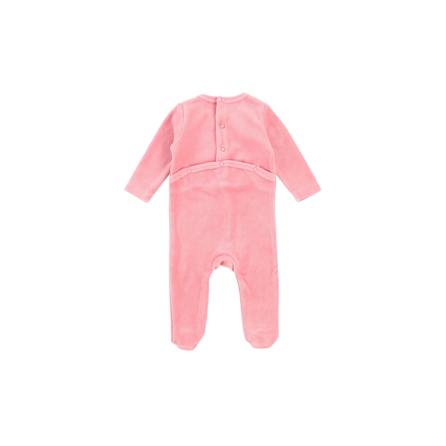 Rose Velour Footie and Bonnet