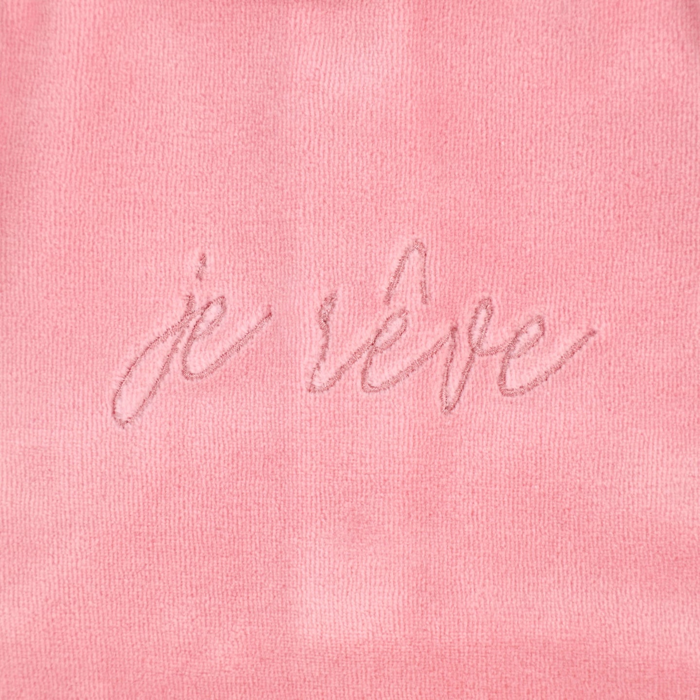 Rose Velour Footie and Bonnet