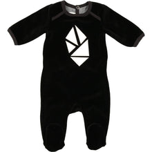 Black Abstract Kite Footie