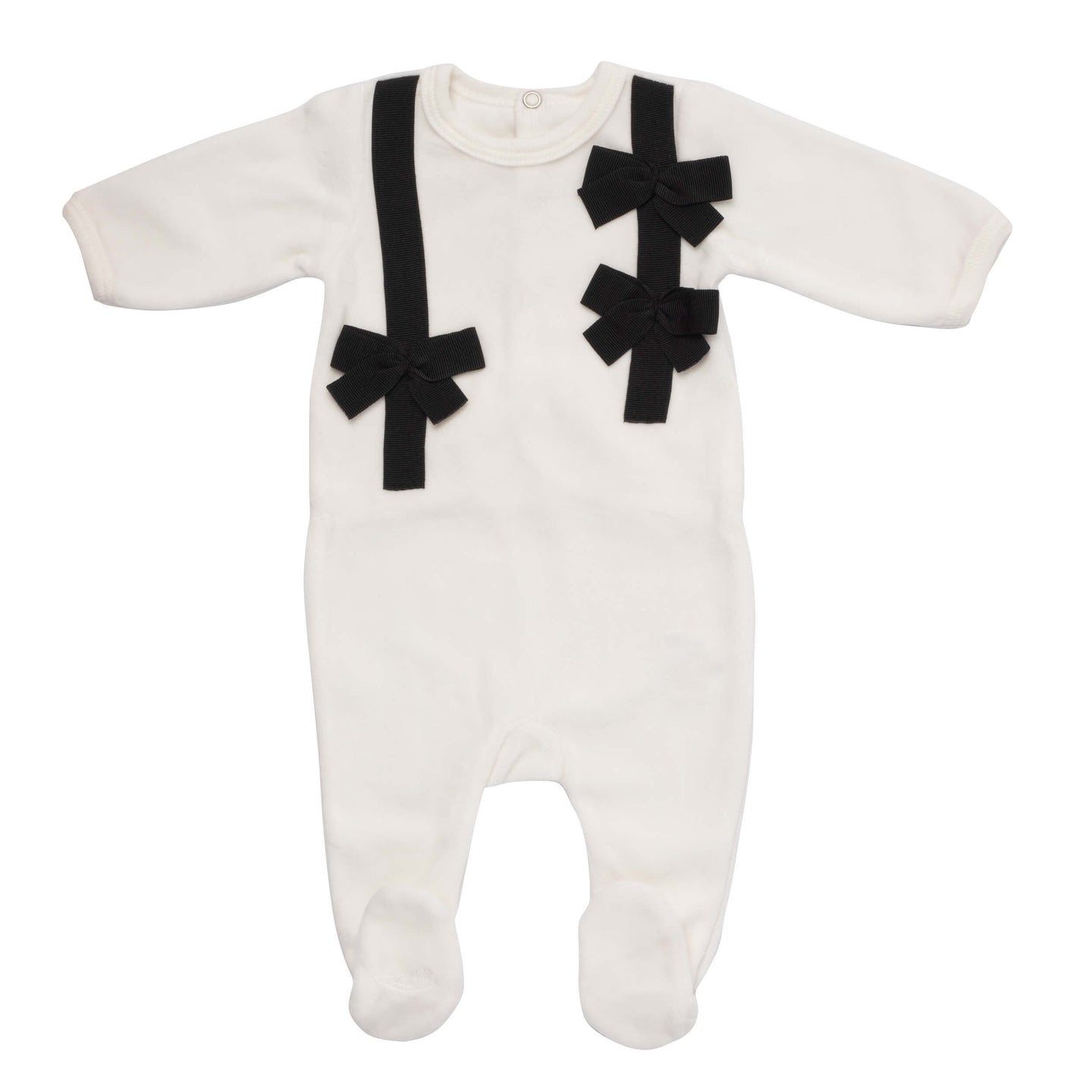 White Sweet Chic Bows Layette Set