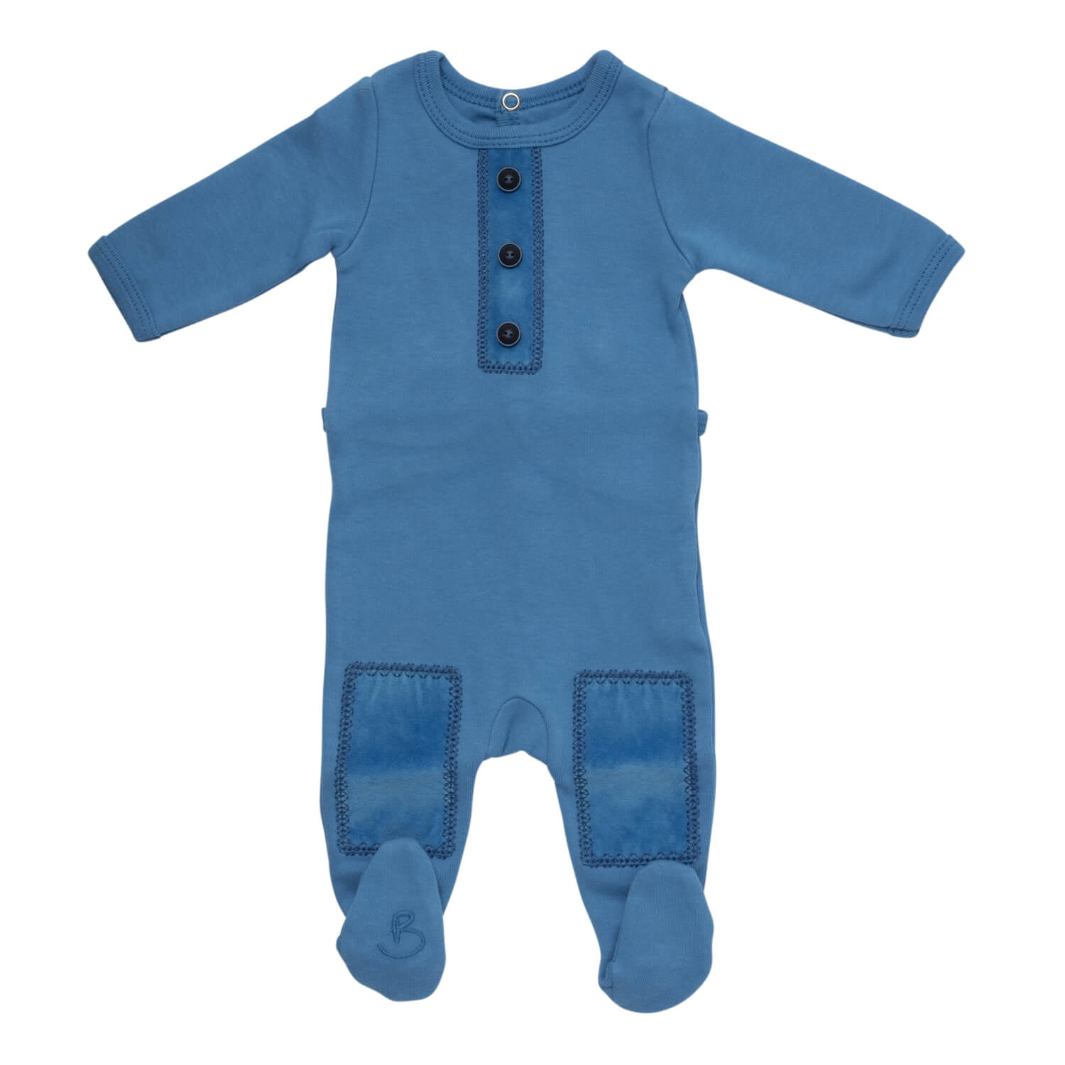 Blue What A Patch Layette Set