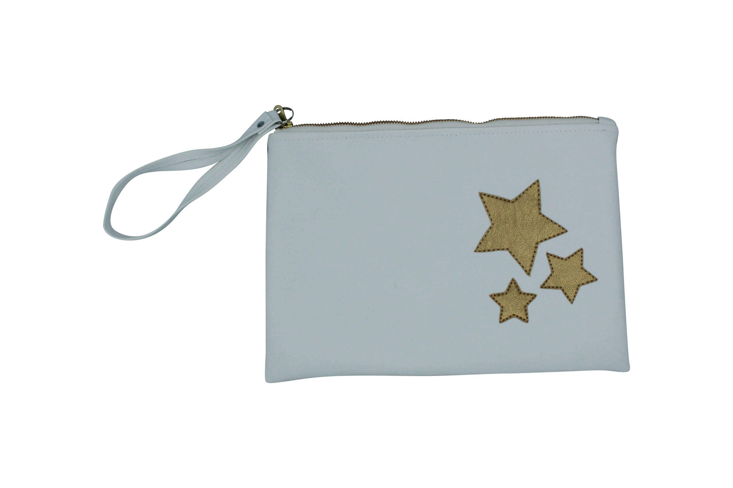 White Monochrome Diaper Clutch