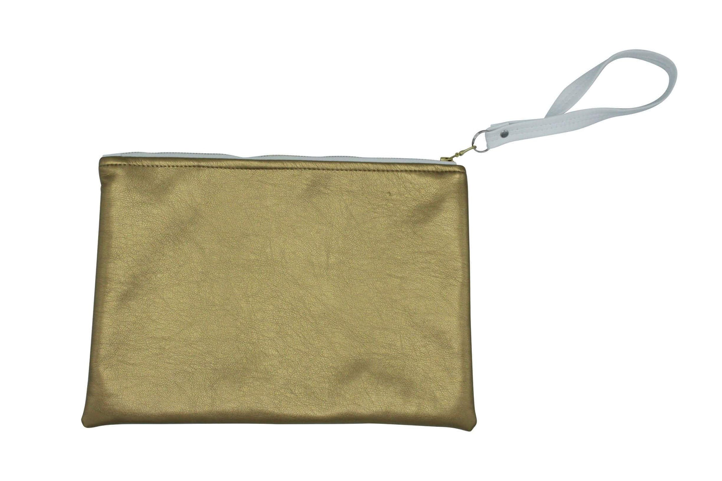 White Monochrome Diaper Clutch