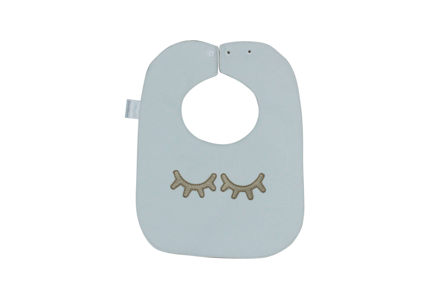White Monochrome Eyelash Bib