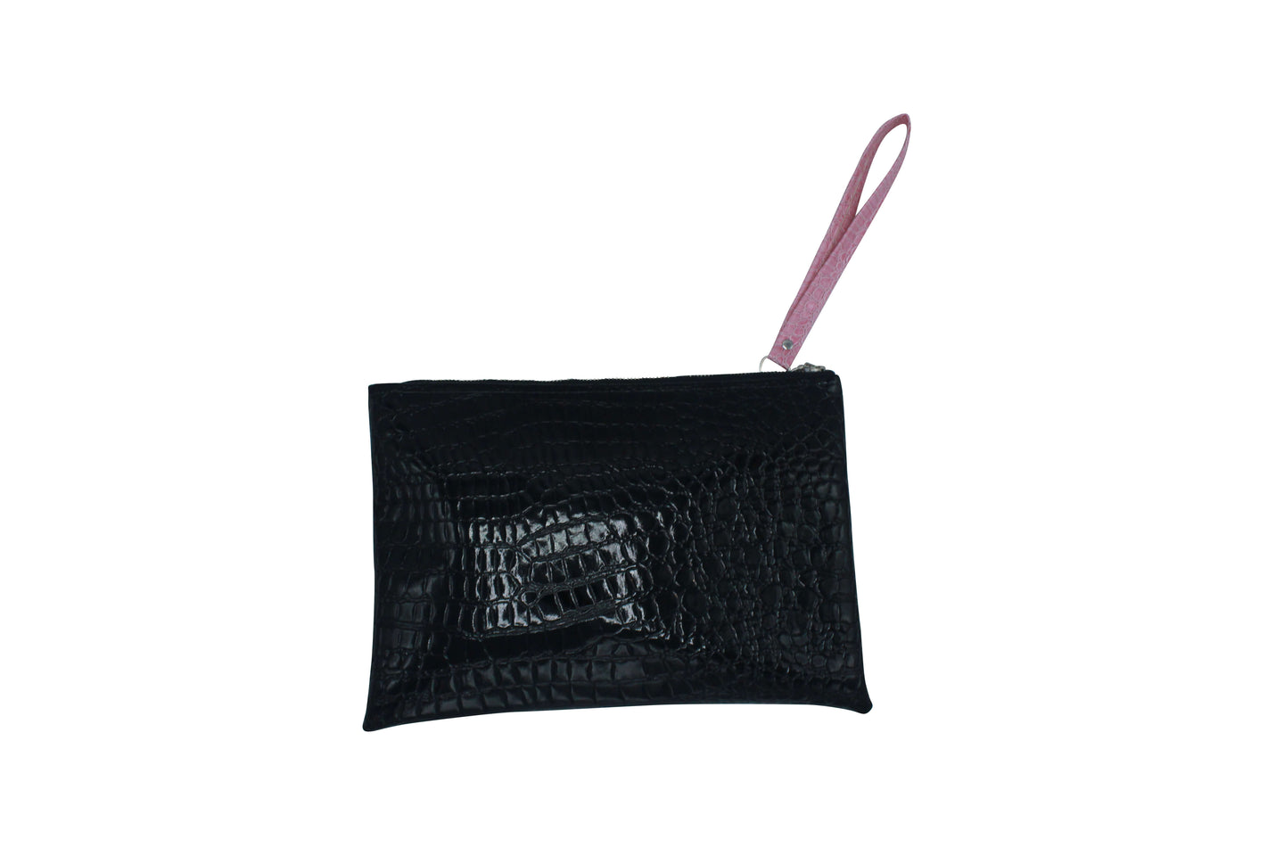 Pink Croc Diaper Clutch