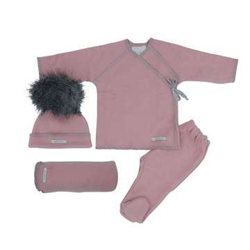 Pink 4 Piece Baby Set