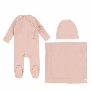 Pink Brushed Cotton Layette Set